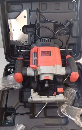 Fresadora BLACK+DECKER 1200W con maletín