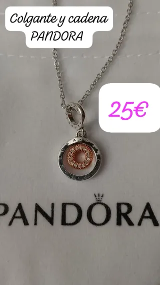 Colgante y cadena Pandora plata