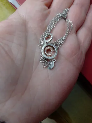 Colgante y cadena  plata