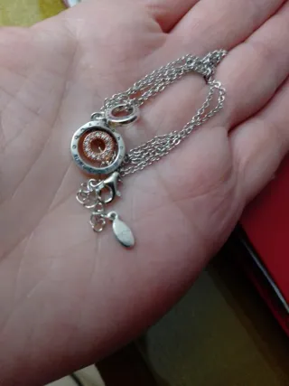 Colgante y cadena  plata