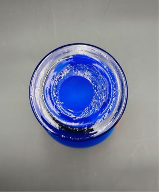 Vaso Murano Vetro Arancio Blu 30cm