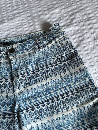 Pantalones cortos Guante estampado azul talla 40