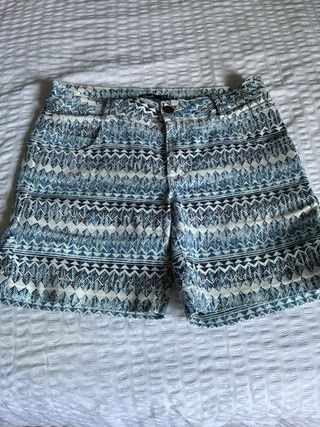 Pantalones cortos Guante estampado azul talla 40