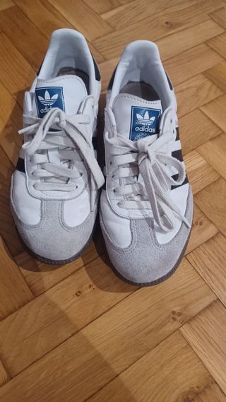 Adidas Samba Blancas y Grises