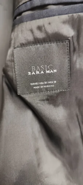 Traje Zara Azul Marino Hombre