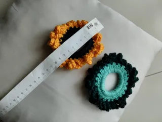 Set 2 Scrunchies Capelli Uncinetto