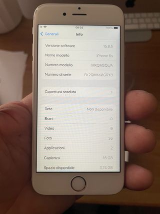 iPhone 6s Argento 16GB