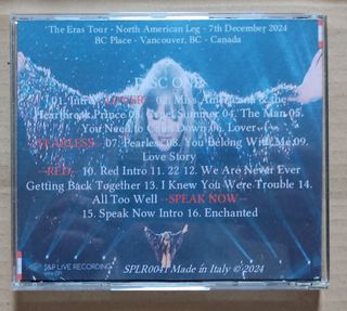Taylor Swift - Eras T Vancouver '24 w/ Abrams 3cd