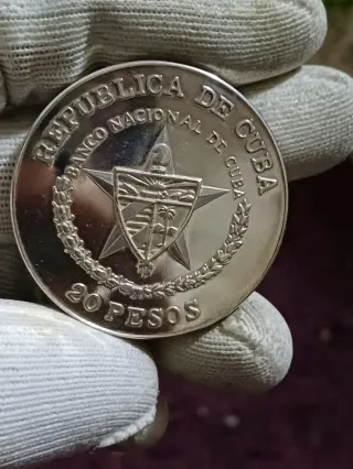Ultra raro monedon de 2 oz cuba solo 500 ex