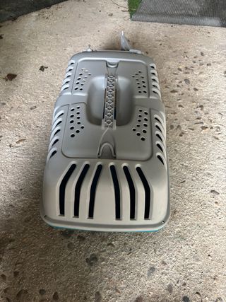 Transportín Gatos/Perros Pequeños Gris/Turquesa