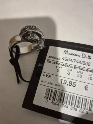 Vendo un precioso anillo Massimo Dutti