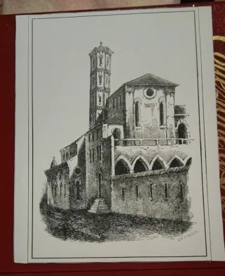 Antiquariato Disegno Architettura Chiesa