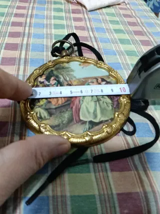 Medallón antiguo escena rococó