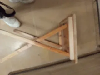 Mesa auxiliar de madera plegable