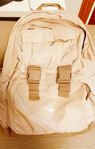 Mochila Adidas Rosa Palo y Beige Original