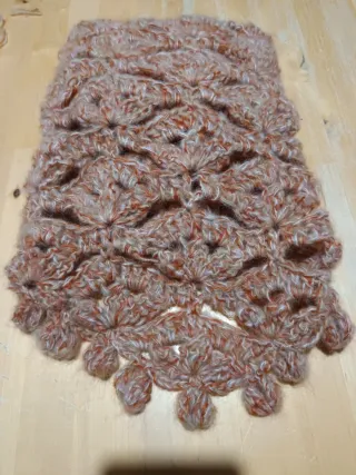 Sciarpa uncinetto mohair e alpaca