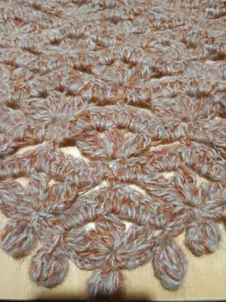 Sciarpa uncinetto mohair e alpaca