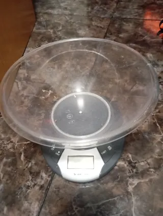 Balanza de cocina digital con bol