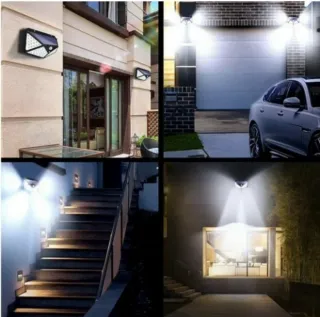 10x Faretti Solari 100 LED Sensore Movimento