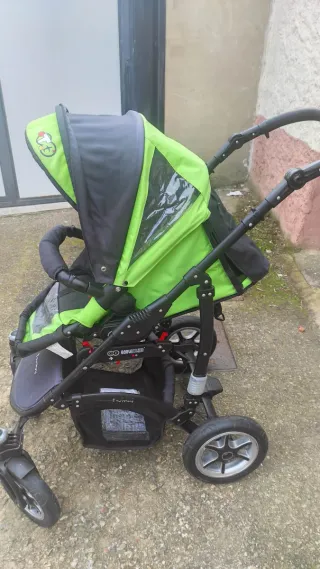 Silla gemelar verde y negra