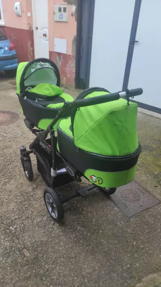 Silla gemelar verde y negra