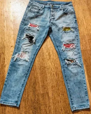 Jeans uomo Denim Art strappati