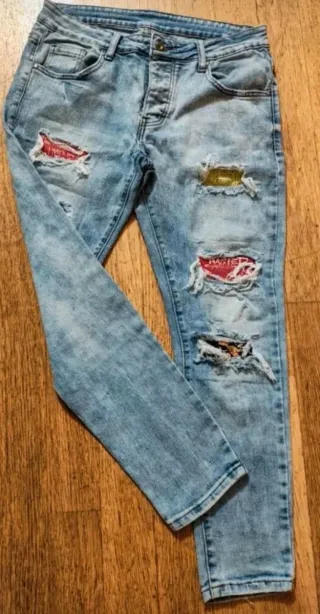 Jeans uomo Denim Art strappati