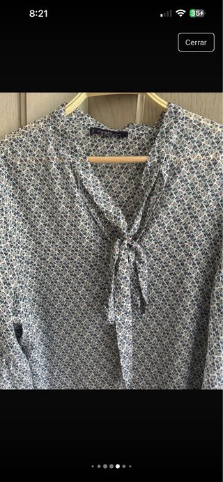 Blusa Violeta By Mango Estampada