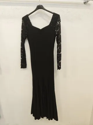 Vestido de ensayo flamenco negro