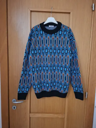 Maglione uomo fantasia geometrica