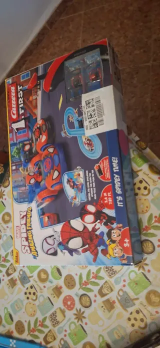 Pista Carreras Spiderman Go First spidey