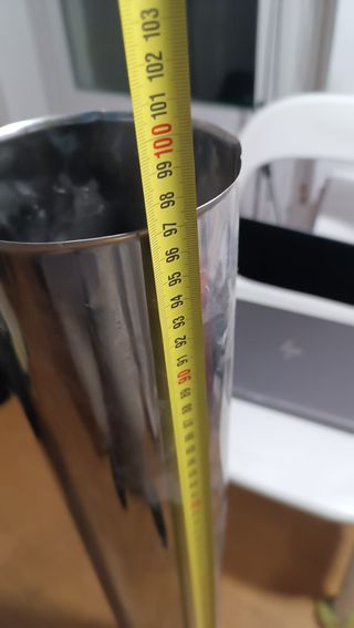 Tubo chimenea/estufa acero inoxidable