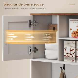 Alacena Cocina Blanca y Marrón