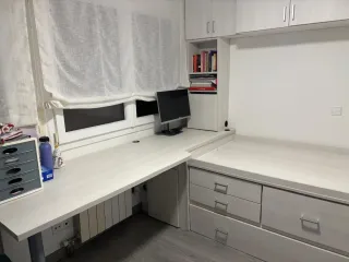 Cama nido compacta con cajones y cama extra de 90.