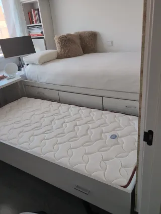 CAMA+ cama nido + mesa y almacenaje bajo mesa