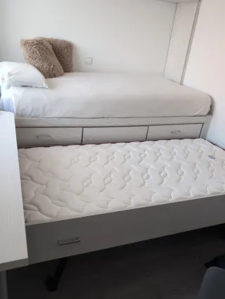 CAMA+ cama nido + mesa y almacenaje bajo mesa