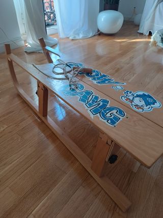 Trineo de madera tradicional