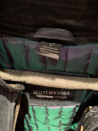 Cazadora Biker Cuero Scotch Soda