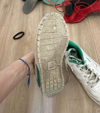 Zapatillas Puma Blancas y Verdes