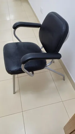 Butaca de lavacabezas negra