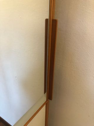 Armadio 3 ante scorrevoli legno e vetro