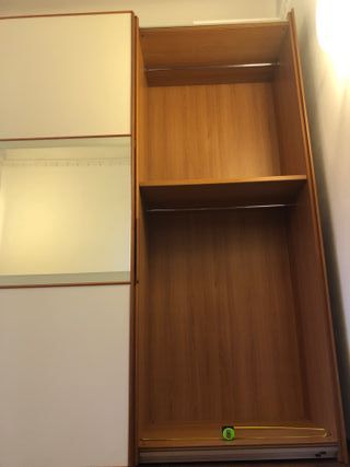 Armadio 3 ante scorrevoli legno e vetro