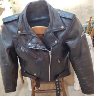 Chaqueta Piel Moto Mujer Talla L