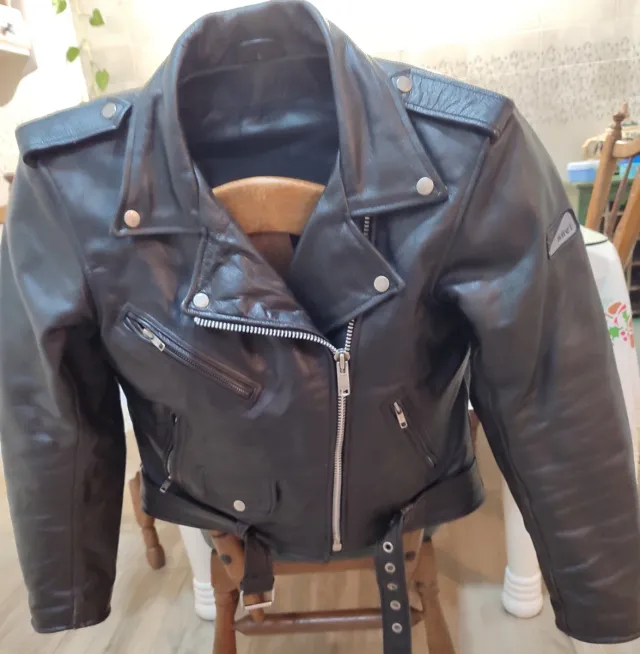 Chaqueta Piel Moto Mujer Talla L