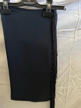 Abito nero con strass tg 49