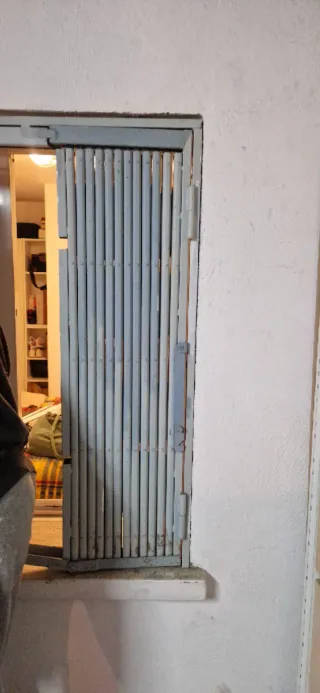 Reja de ballesta abatible para ventana