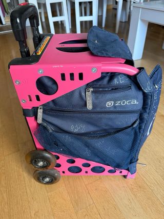 Maleta Zuca Patines Azul y Rosa