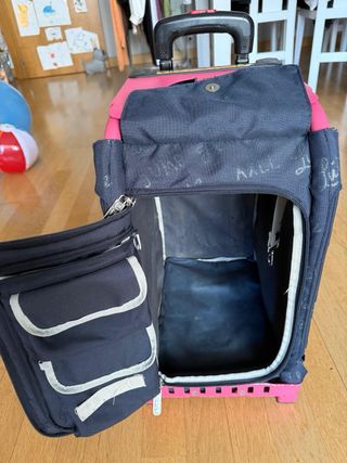 Maleta Zuca Patines Azul y Rosa