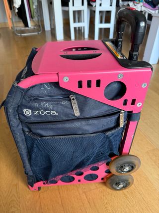 Maleta Zuca Patines Azul y Rosa
