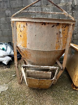 Cuba y batea para cemento